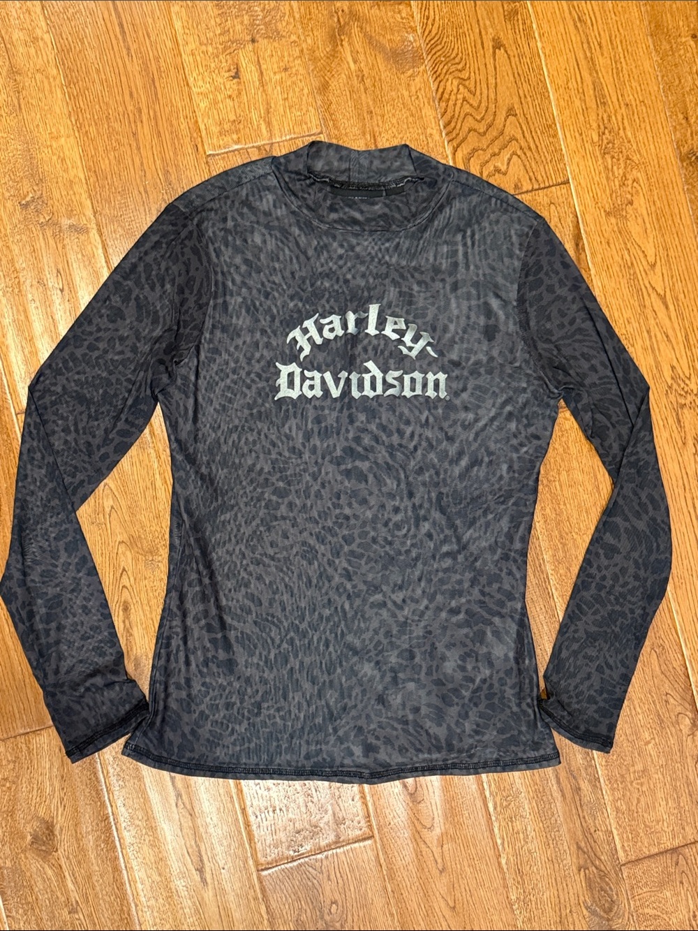 Harley Davidson leopard top